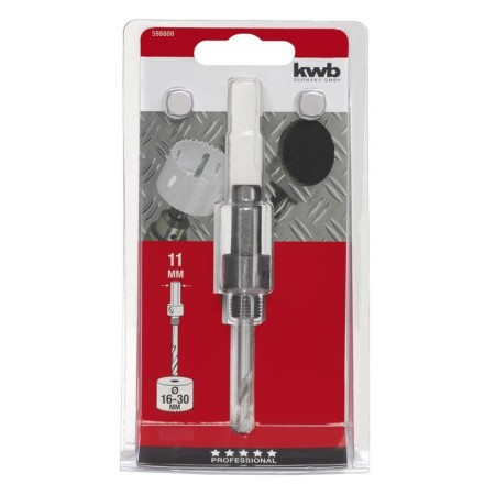 Drill for KWB BI-metall crowns, 6.35x100 mm, shank 12 mm, crowns 11-30 mm-1
