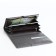 Women's wallet on magnet, gray color