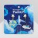 Emall earrings “Around the world” Aircraft and globe, colored in gold