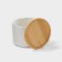 Porcelain Bank for bulk products Bellatenero “Leaves”, 330 ml, D = 10 cm, white color