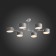 Ceiling EVOLUCE lamp. Sle183702-06. Gemento. 6x60 W, E14, 73x95.5x32 cm, gray color