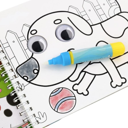 Water coloring with the eyes "draw water. Farm fun ", Blue Tractor-4
