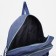 A backpack with a zipper, 3 outer pockets, blue color