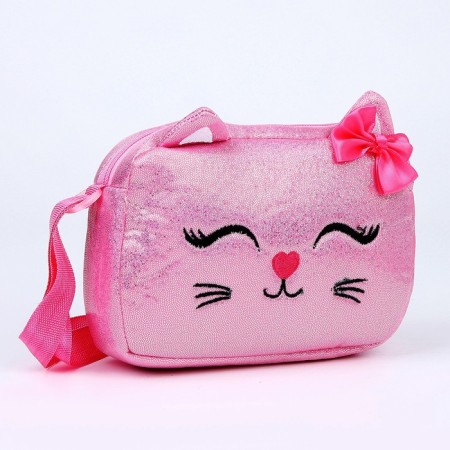 Baby Bag with lightning, long belt, pink color-5