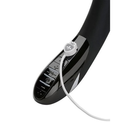 Vibrator Mystim Tickling Truman, with electrical stimulation, black color, 27 cm-3