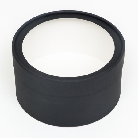 Gift box "Black" black, hooked with a window, 18 x 10 cm-2