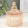 Casket glass "Corpusne and dome" Transparent caramel 6.5x6.5x8.5 cm