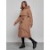 Coat insulated winter female, size 42, brown color