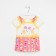 Kit for a girl, height 68/74 cm, color is pink-yellow