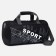 Sports bag with lightning, long belt, black color