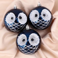 Set of balls plastic D-8 cm, 3 pcs 