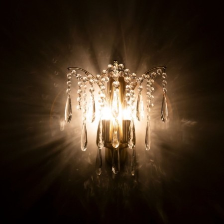 Sconces Citilux "Selena" CL302323, 26x30 cm, 2x40W, E14, brown color-11