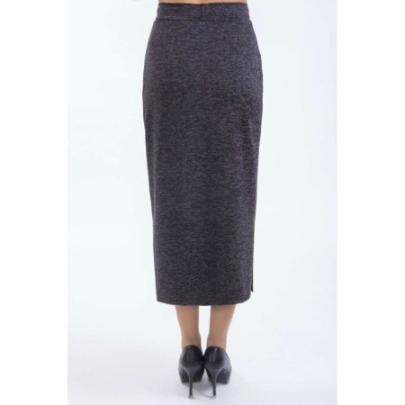 Female skirt, size 44, blue color-3