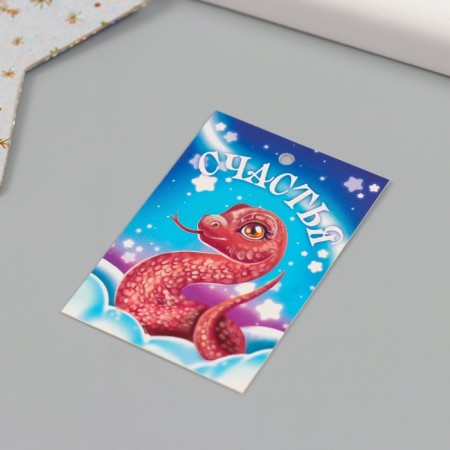Cardboard Biro "Wishes from Snakes" set of 10 pcs (5 types) 4x6 cm-3