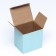 Box under a mug, without a window, blue 12 x 9.5 x 12 cm