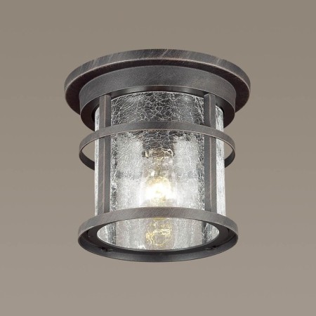 Street ceiling lamp Virta, 1x60W, E27, IP44, black color