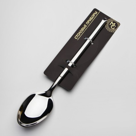 Spoon of stainless steel table Magistro Line, length 21.5 cm, silver color-4