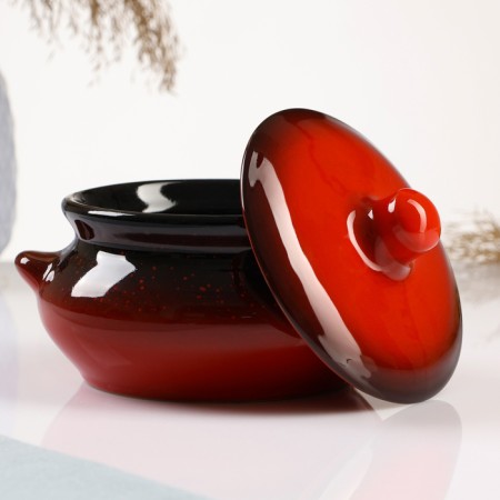 Ceramic pot for baking 500 ml KRS00000362 varnish-1