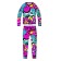 Thermal complex for girls: trousers, sweatshirt, height 164 cm
