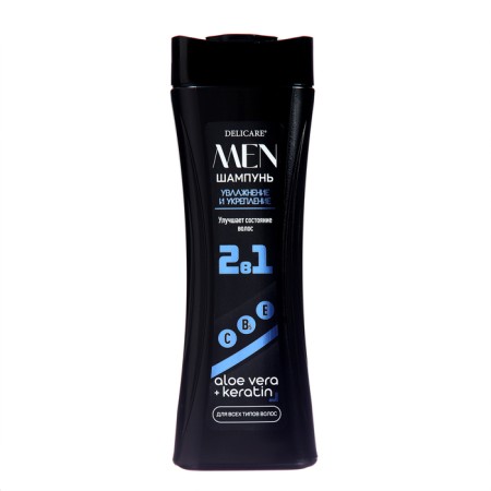 Male Hair Shampoo Delicare Moisturization and Strengthening, 600 ml