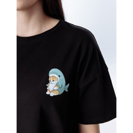 T-shirt unisex, size 52-54, black color-3