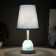 Hilton table lamp E27 40W Blue and Blue-Blue 15x15x32 cm Risalux
