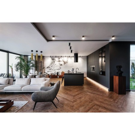 Ceiling light Feron ML1888, IP20, GU10, 35 W, 55x55x200 mm, black color-2