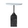 Coffee Sustainable table, 377 × 377 × 530 mm, gray / black and white color