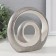 Souvenir ceramics "double loop" silver-white 14.5x15.5x5 cm