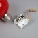 Christmas ball "Fire ball" d = 8 cm, 1 LED, LR44x3 (in the set), glow warm white