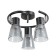 Rondor chandelier 3he14 40W Black 43x43x17 cm