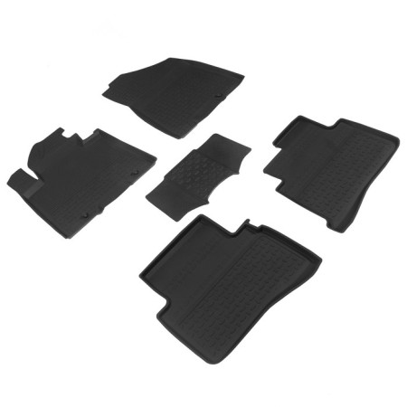 Rubber mats with high side for Hyundai Tucson III, (restyling), 2018-n