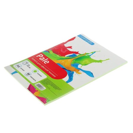 Colored paper A4, 50 sheets Calligrata pastel, green, 80 g/m²-1