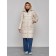 Coat insulated winter female, size 50, light-beige color