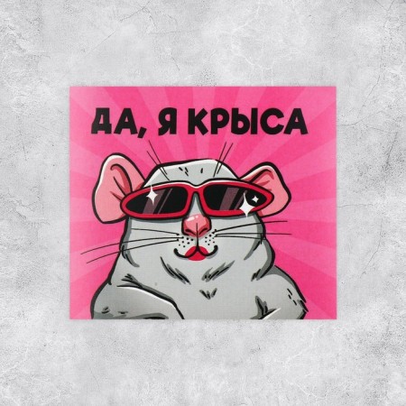 Set of stickers "La Rat", 6 x 7 cm, 10 pcs-2