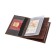 Cover for auto documents, passport department, brown color
