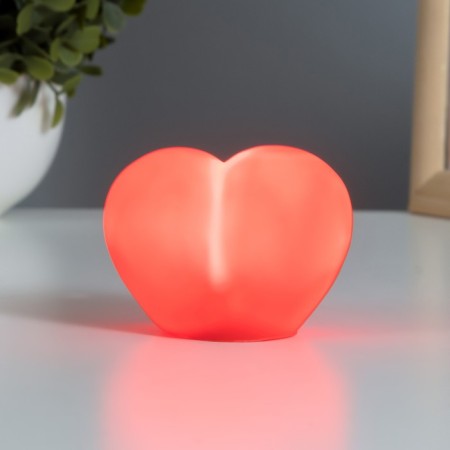 Night Plastic "Heart" 2W LED red 4x7.5x5cm-1