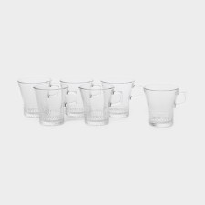 Set of glass mugs Kuvars, 250 ml, 6 pcs