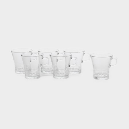 Set of glass mugs Kuvars, 250 ml, 6 pcs