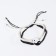 Bracelets "Demetrons" yin-yang, thick thread, black and white color