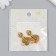 Magnetic metal lock "Key and lock" gold 2.3x3.4x0.5 cm