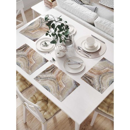 A set of napkins for setting the table "Stone ONICS", rectangular, size 32x46 cm, 4 pcs