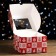 Packaging for 4 cupcakes with the Rozhdestvensky Print window, 16 x 16 x 10 cm