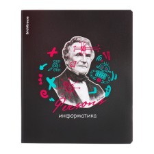 Тетрадь предметная, 48 листов, клетка, ИНФОРМАТИКА ErichKrause "Persons", пластиковая обложка шелкография, блок офсет белизна 100%, инфо-блок