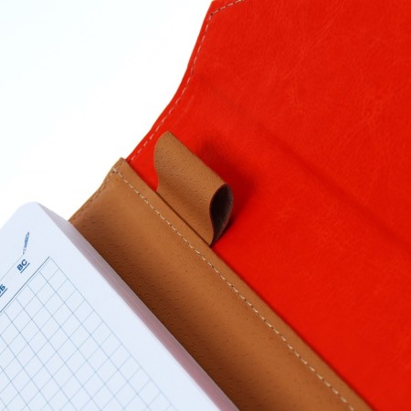 Deliciper of Leduced A5, 140 sheets in a cage, leatherette cover, mix-12