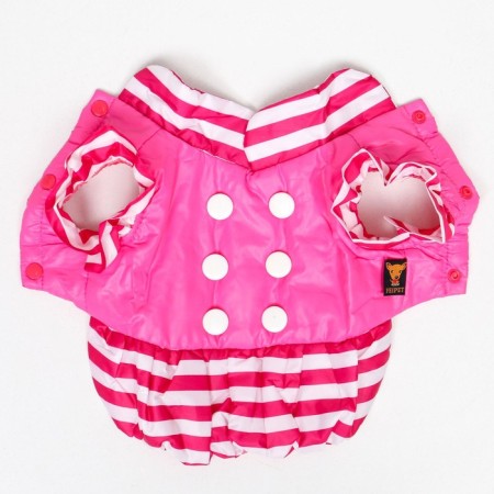 A jacket for dogs with shutters, size 2 (ds 23, Osh 26, OG 33 cm), pink-8