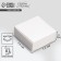 Box for jewelry, packaging, “white”, 7.5 x 7.5 x 3 cm