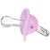 Nipple - classic dummy, silicone +3 months, with a cap, mix for a girl