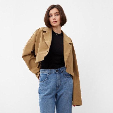 Women's jacket Minaku: Casual Collection Beige color, pr 42