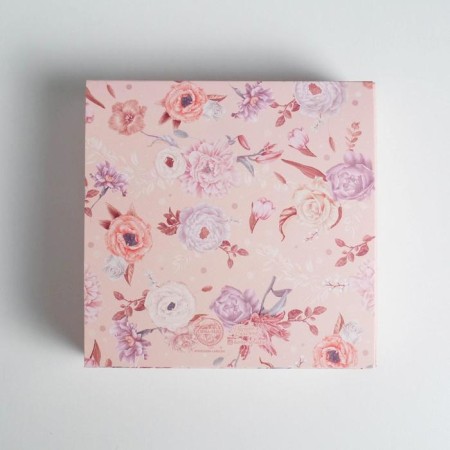 Box for sweets, confectionery packaging, 9 cells, Beautiful 14.5 x 14.5 x 3.5 cm-4